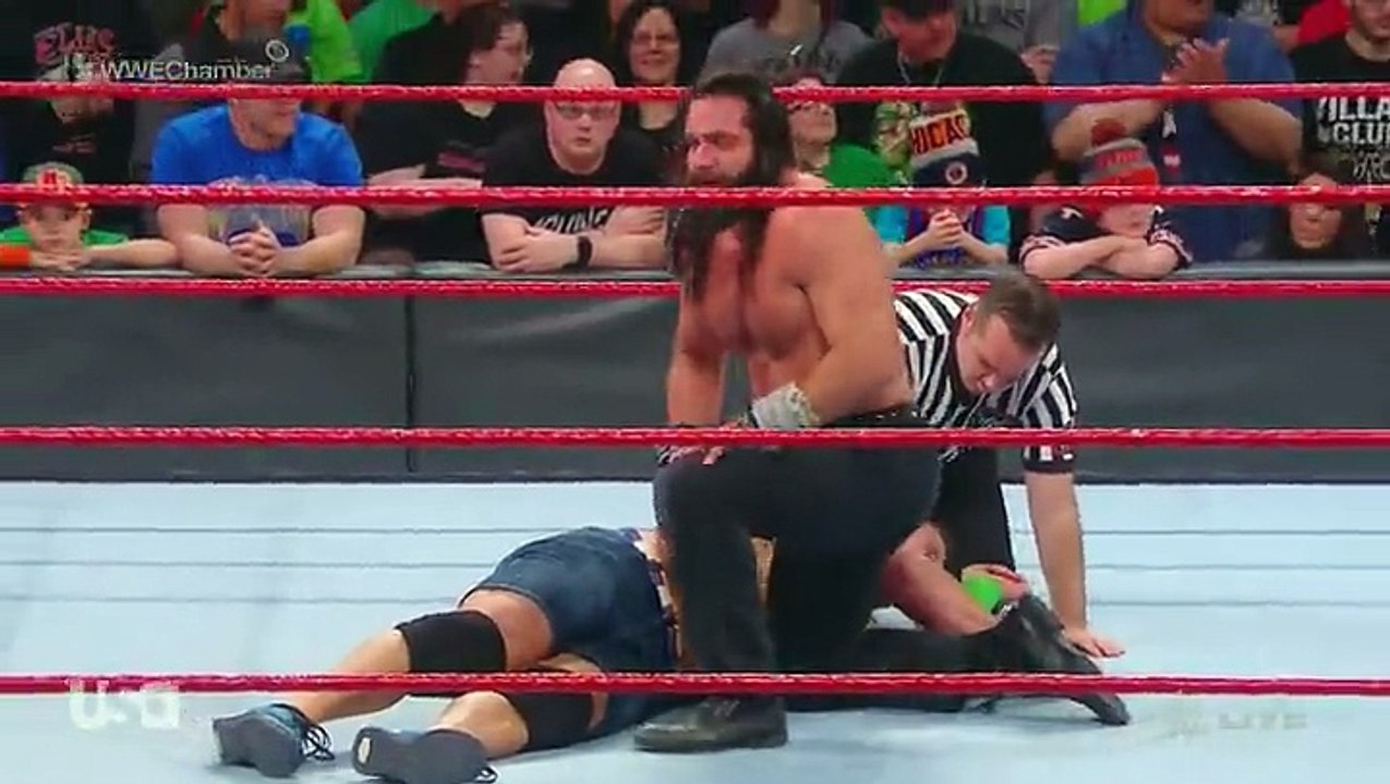 Braun Strawman Attacks johan cena and elias ||WWE Monday Night Raw 5 February Road to wrestlemania