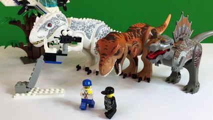 LEGO Studios 1371 Jurassic Park 3 Spinosaurus Attack Dinosaurs! Review!