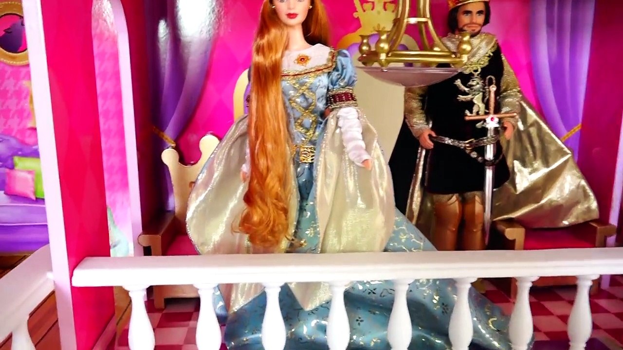 My New Barbie Dollhouse! Cute Toy Fairy Tale Castle Review and Tour - Kid-friendly Family Fun