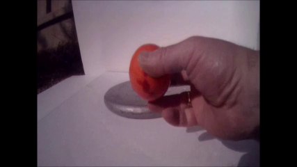 CRUSHED IT. HOW-TO CRUSH A GIANT ORANGE COLORED JAWBREAKER JUNK FOOD CANDY. VICTOR PIZZEY FELECIA187.
