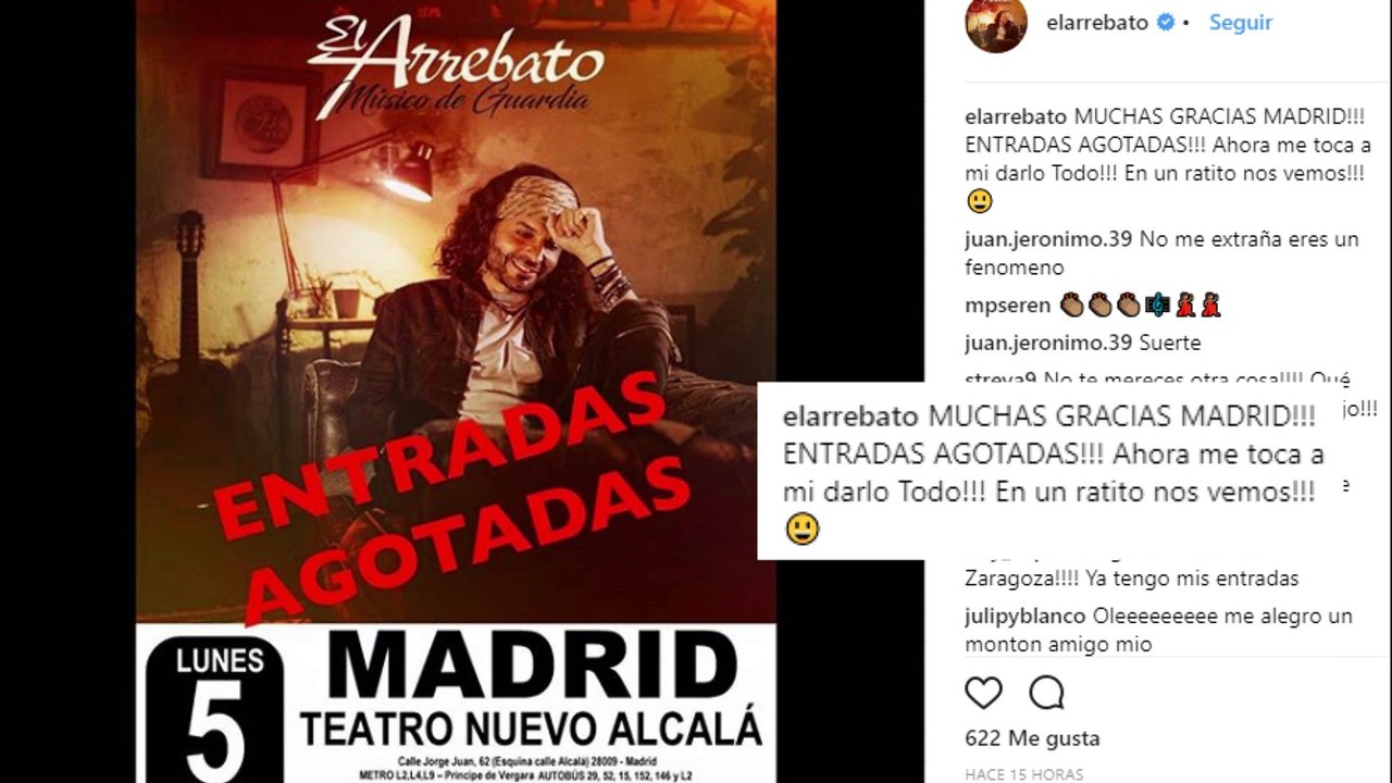 El Arrebato triunfa en su concierto en Madrid Vídeo Dailymotion