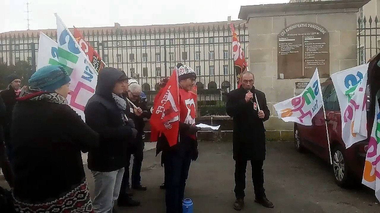 Manif anti réforme du bac au champ de Mars à Angoulême