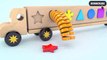 Learn Shapes and Colors with The WOODEN Shapes Truck for Kids - Colours Collection for Children