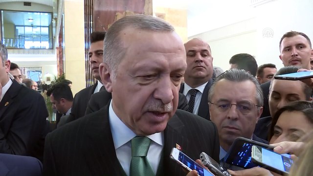 Cumhurbaşkanı Erdoğan, gazetecilerin sorularını cevapladı - TBMM