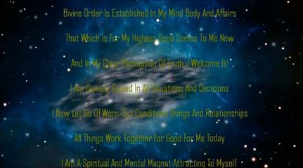 Subliminal Program for Establishing Divine Order