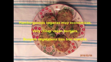 Hamburguesas veganas muy economicas
