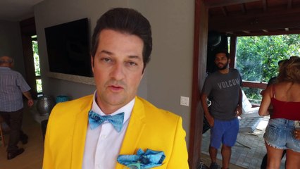Recado de Crô Marcelo Serrado nas gravações do novo filme