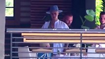 Justin Bieber out in Miami with Jaxon Bieber (July 5)