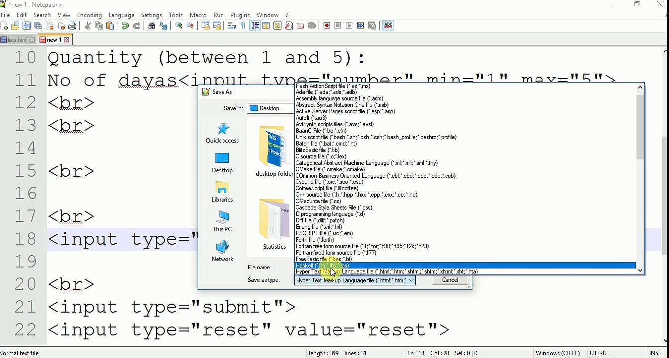 HTML Tutorial#19 for Beginners in Urdu Hindi 19 -legend and Fieldset in HTML Form