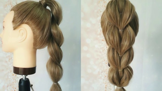 Hermosos Peinados con Coletas Trenzadas Altas - Belleza sin Limites