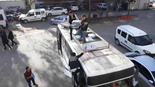 Osmaniye Midibüsün Tavan Havalandırma Ünitesinden Esrar Çıktı