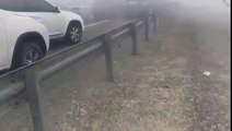 carambolage à Dubaï à cause du brouillard