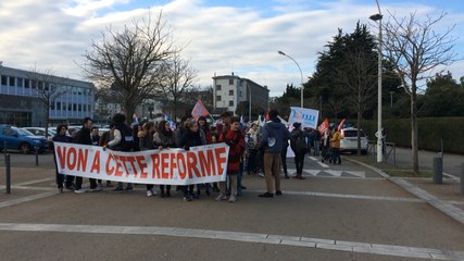 Manifestation contre la réforme du lycée et du bac