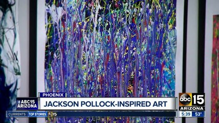 Jackson Pollock inspired art on display in Phoenix