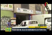 Huaycán: delincuentes roban seis mil soles en productos de ferretería