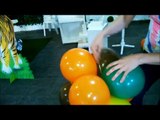 Como fazer arco de balões 4 cores espiral para festas do tema safari