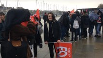 Manifestation des lycéens et enseignants contre la réforme du bac