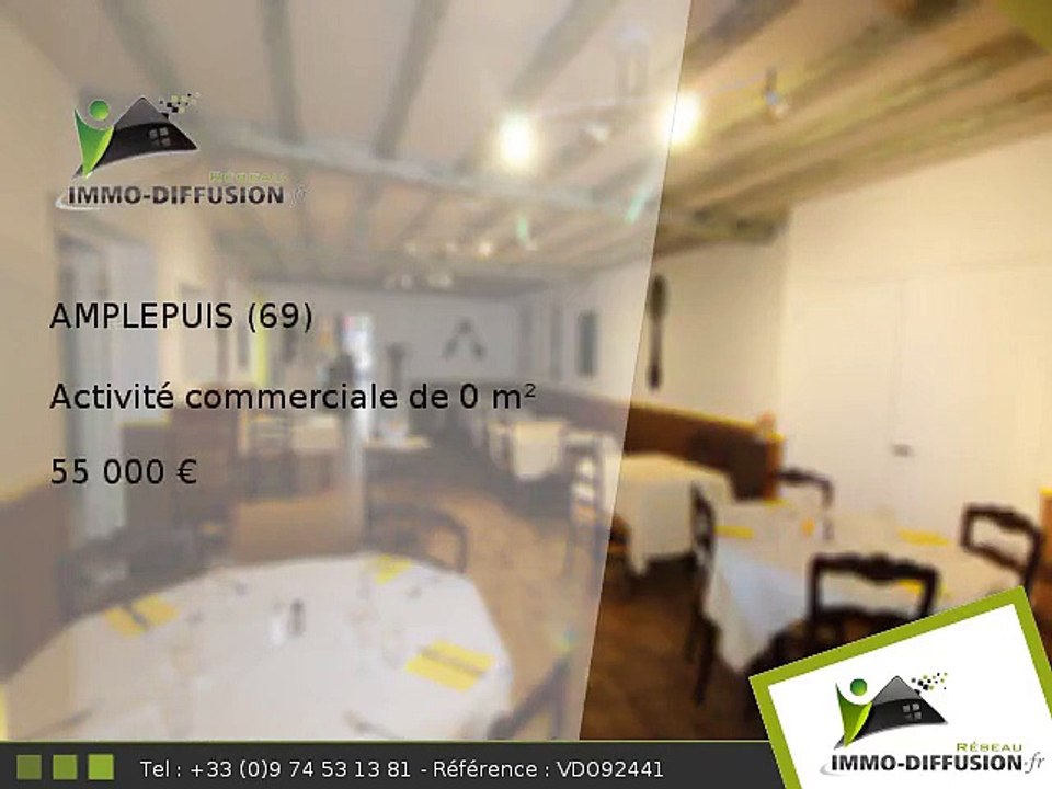Activité commerciale A vendre Amplepuis 0m2 - 55 000 Euros