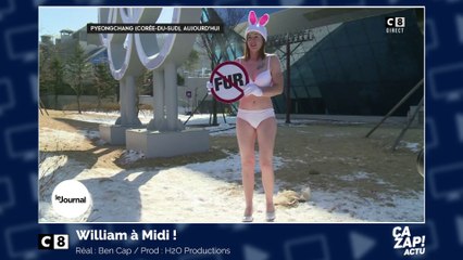 Une militante anti-fourrure se dénude par -16°