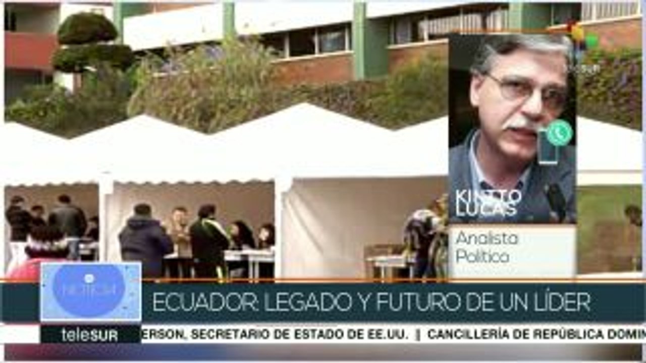 Lucas: Se evidencia que Correa tiene un caudal político muy importante