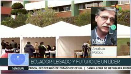 Lucas: Se evidencia que Correa tiene un caudal político muy importante