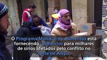 Programa Mundial de Alimentos da ONU apoia milhares de sírios que fogem de Alepo