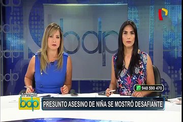 Presunto asesino de niña en SJL se mostró desafiante durante detención