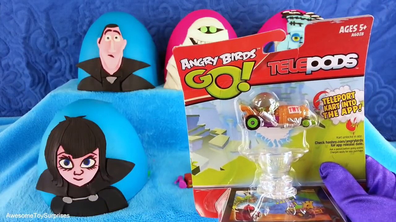 Hotel Transylvania 2 Playdoh Surprise Eggs Dracula Mavis & Dennis from new Movie Trailer