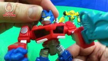 Rescue Bots Optimus Prime Bumblebee Blurr Battle Dr Morocco Play Skool Heroes Transformers Toy Story