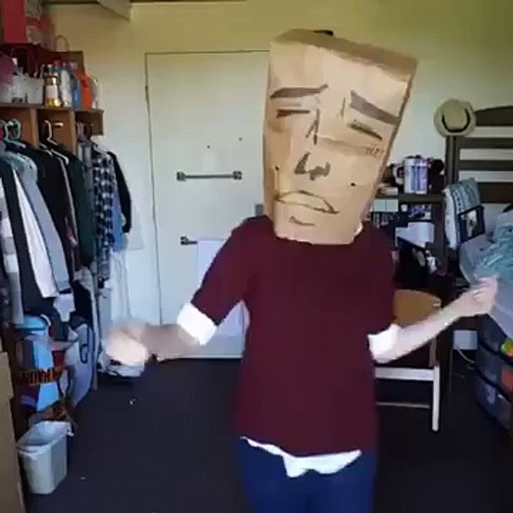 Paper Bag Over Head Dance Meme Video Dailymotion