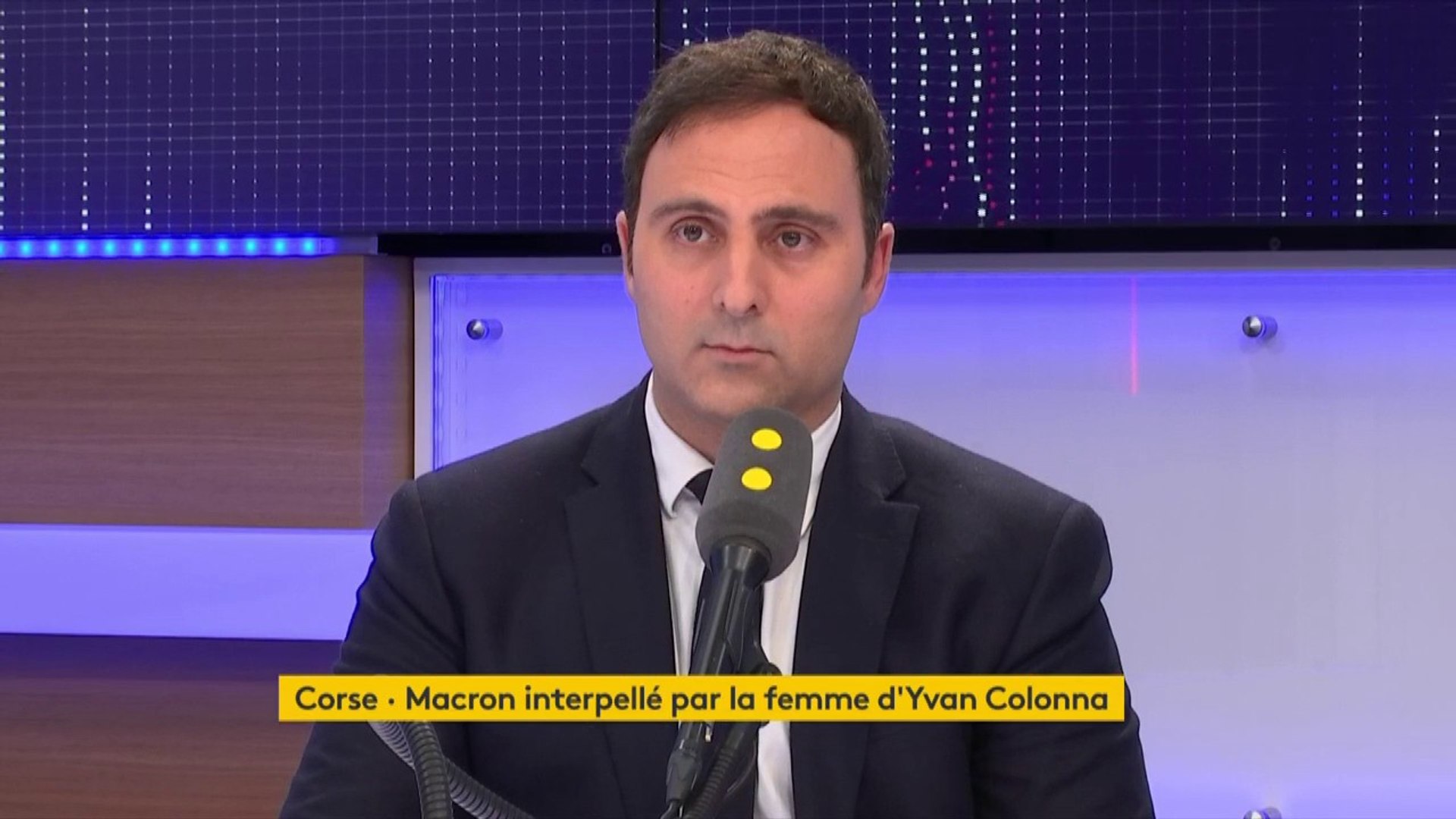 Emmanuel Macron interpellé par la femme d'Yvan Colonna : "Personne ne peut  se laisser déborder uniquement par les émotions", estime Eduardo  Rihan-Cypel, secrétaire national du PS - Vidéo Dailymotion