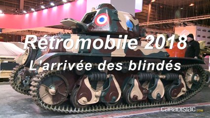 Rétromobile 2018 - Débarquement de blindés