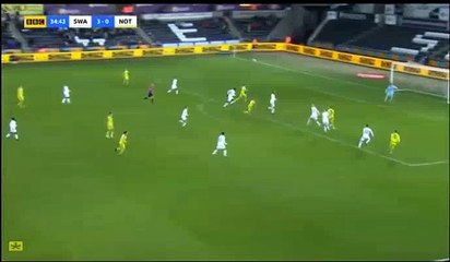 Husin Goal HD - Swansea	3-1	Notts County 06.02.2018