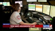 Teen Saves Housekeeper's Life After She Stops Breathing