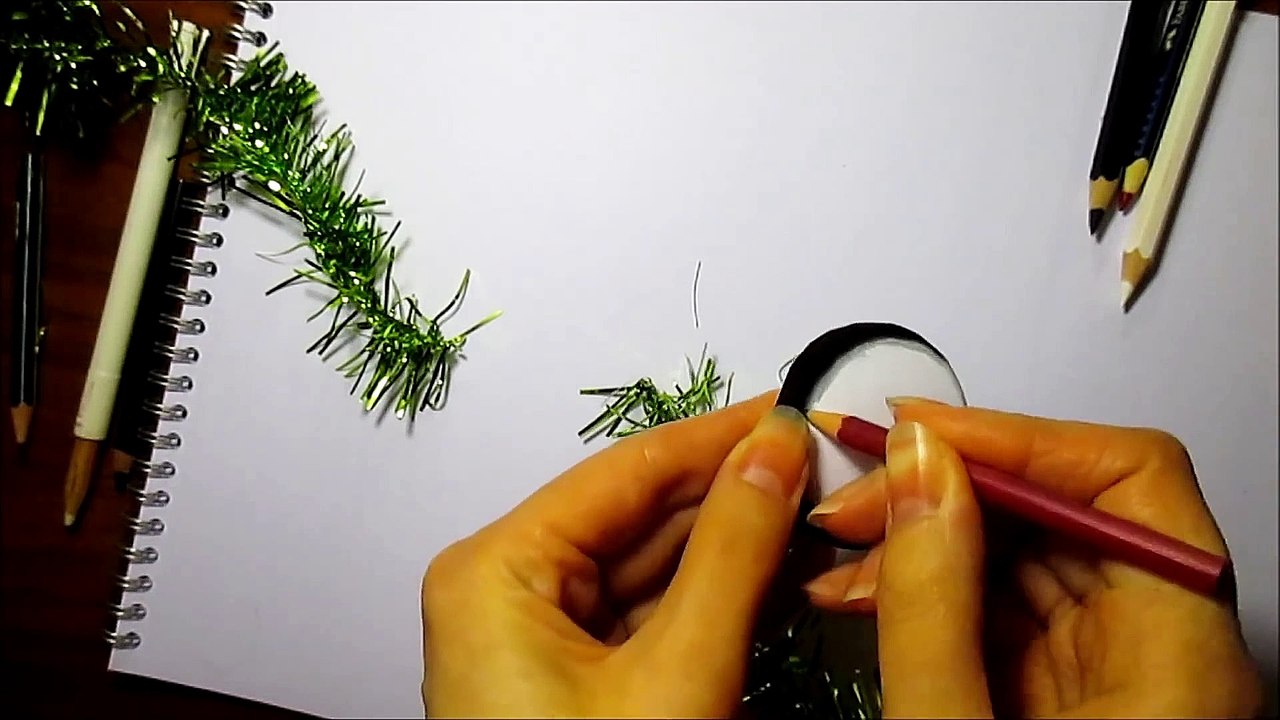 Creepy Drawing Trick Tinsel Garland Through the Hole in my Hand _ Jasmina Susak_9001_fx