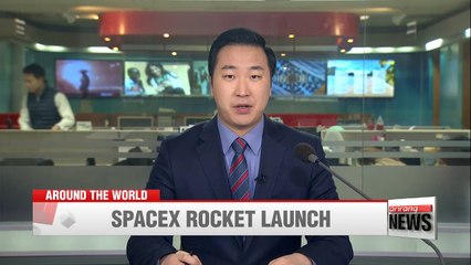 Скачать видео: SpaceX successfully launches world’s most powerful rocket