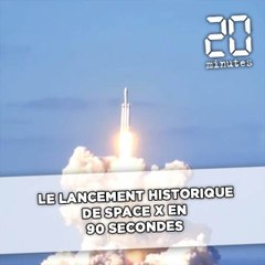 Le lancement historique de SpaceX en 90 secondes