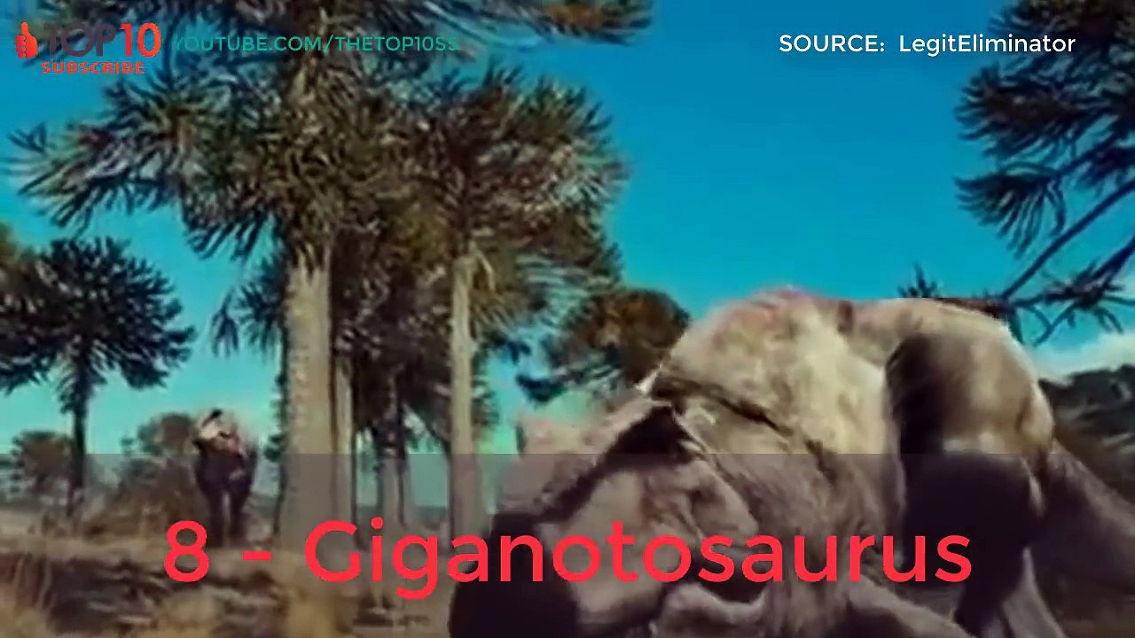THE TOP 10 || TOP 10 Carnivorous Dinosaurs || Tyrannosaurus, Troodon, Allosaurus, Deinonychus...