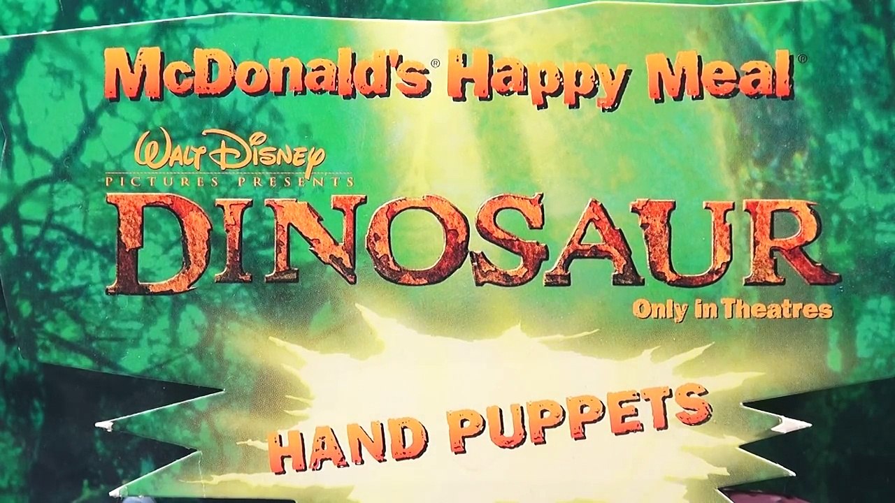 Dinosaur The Movie McDonalds 2000 Retro Happy Meal Toy Set