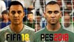 FIFA 18 vs PES 2018 REAL MADRID Face Comparison Ronaldo, Ramos, Asensio,