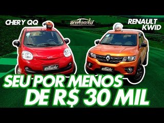 OS MAIS BARATOS DO BRASIL! RENAULT KWID E CHERY QQ VALEM O SEU DINHEIRO? ESPECIAL #164 | ACELERADOS