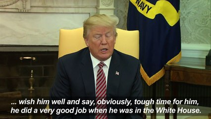 Trump praises aide amid White House abuse scandal