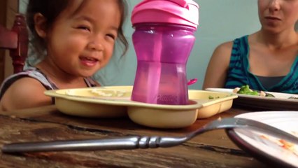 Cute toddler offers to pray, starts speaking in tongues?!