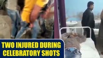 Uttar Pradesh : Two people get injured during celebratory shots | Oneindia News