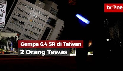 Gempa 6.4 SR Guncang Taiwan, 2 Orang Tewas