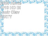 Dock clavier Cooper CasesTM K2000 Allview Viva H10  H10 HD Bluetooth en noir Clavier