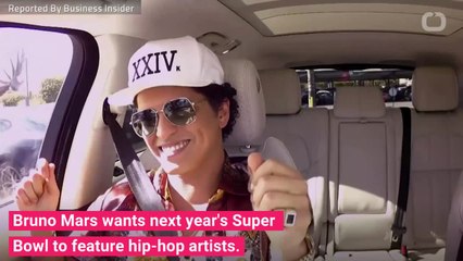 Bruno Mars Wants Hip-Hop At 2019 Superbowl