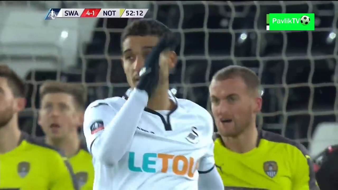 Swansea vs Notts County (8-1) - All Goals & Highlights 06-02-2018