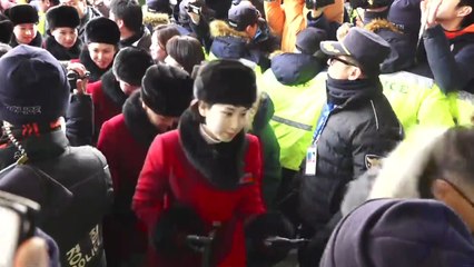 북한 응원단 280명 인제 스피디움 도착 / YTN