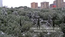 NEVADA EN MADRID - 5 DE FEBRERO DE 2018 - TIME LAPSE